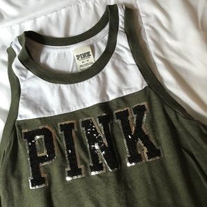 PINK olive tank top